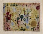 Paul Klee Abstract-imaginary garden painting